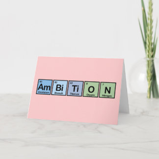 Ambition made of Elements Card