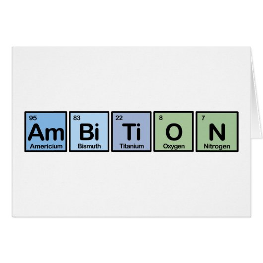 Ambition made of Elements Cards (Front Horizontal)