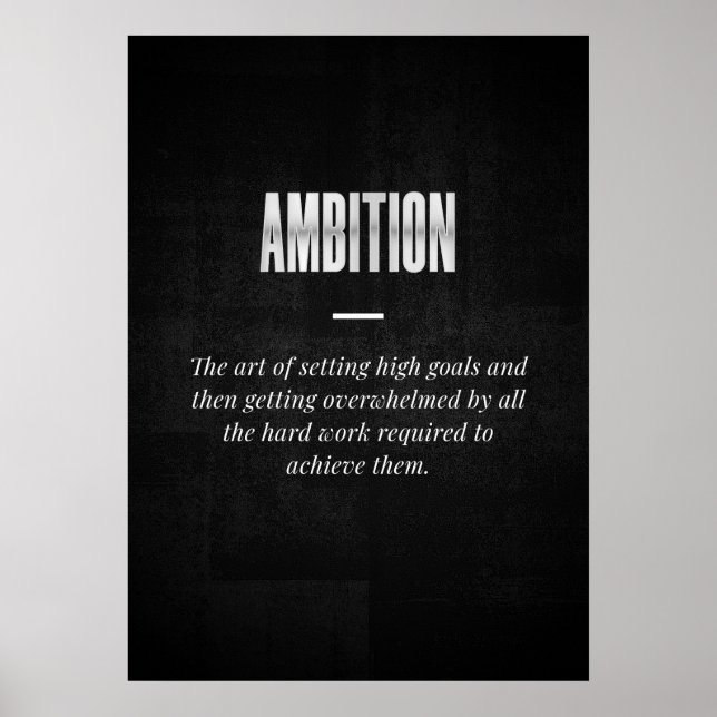 Ambition Poster (Front)