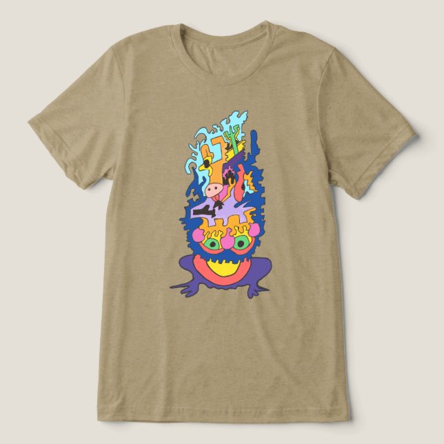Ambitious Frog Tri-Blend Shirt (Design Front)