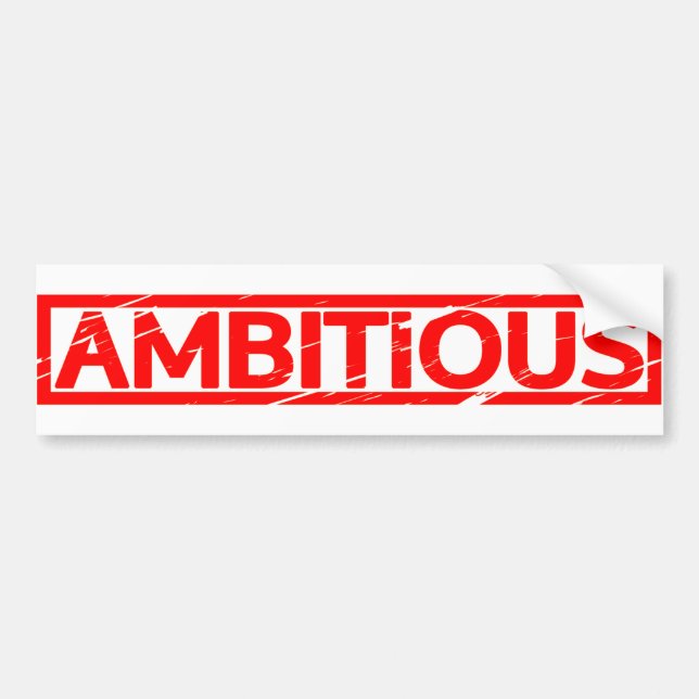 Ambitious Stamp Bumper Sticker (Front)