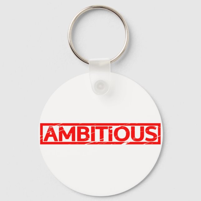 Ambitious Stamp Keychain (Front)