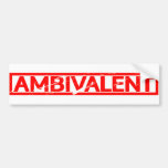 Ambivalent Stamp Bumper Sticker