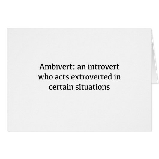 Ambivert Definition Cards (Front Horizontal)