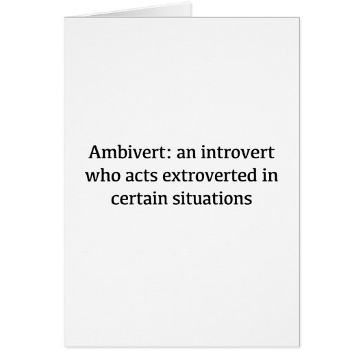 Ambivert Definition Cards (Front)