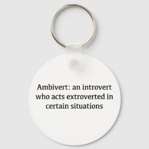 Ambivert Definition Keychain