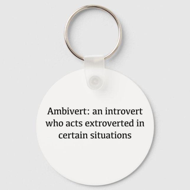 Ambivert Definition Keychain (Front)