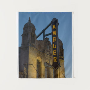 Ambler Theater at Twilight Ambler PA Tapestry