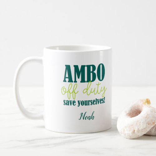 Ambo Ambulance Driver and Paramedic Retirement Coffee Mug