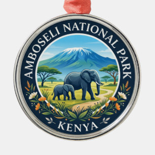 Amboseli National Park Kenya Metal Ornament