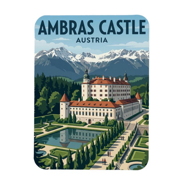 Ambras Castle Austria Magnet (Vertical)
