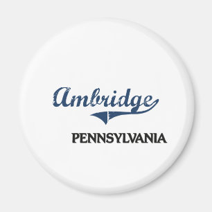 Ambridge Pennsylvania City Classic Magnet