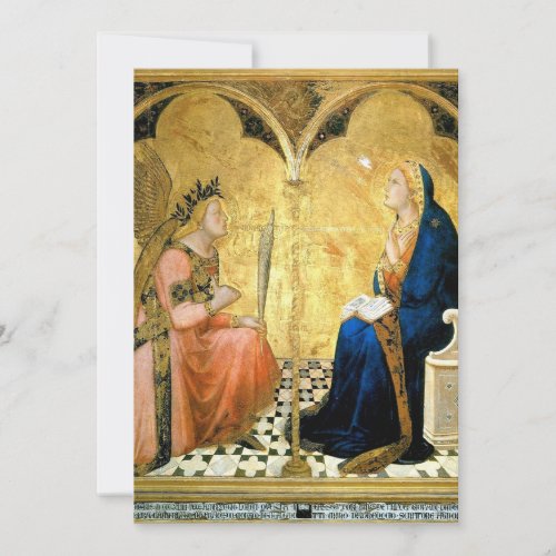 Ambrogio Lorenzetti _ Annunciation Invitation