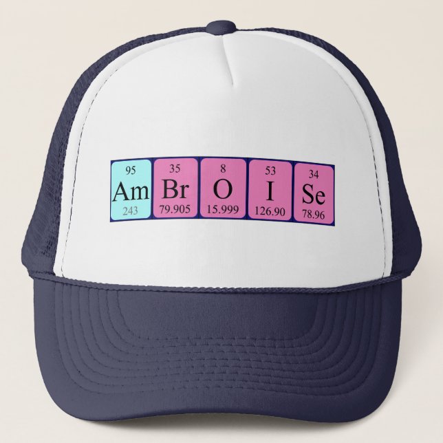Ambroise periodic table name hat (Front)