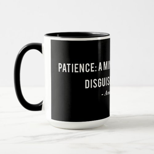 Ambrose Bierce Patience Definition Quote Mug