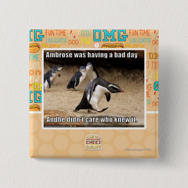 Ambrose was having a bad day button (Front)