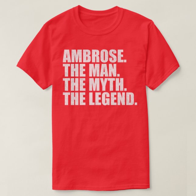 AmbroseAmbrose Name Ambrose given name T-Shirt (Design Front)