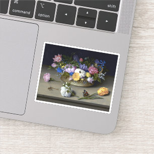 Ambrosius Bosschaert the Elder Flower Still Life Sticker