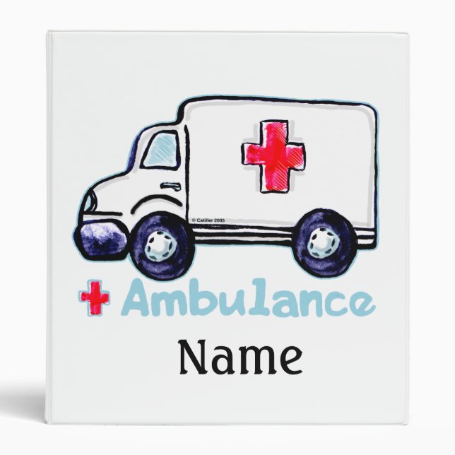 Ambulance 3 Ring Binder (Front)