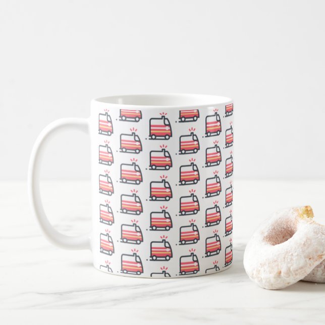 Ambulance 911 First Responder Coffee Mug (With Donut)