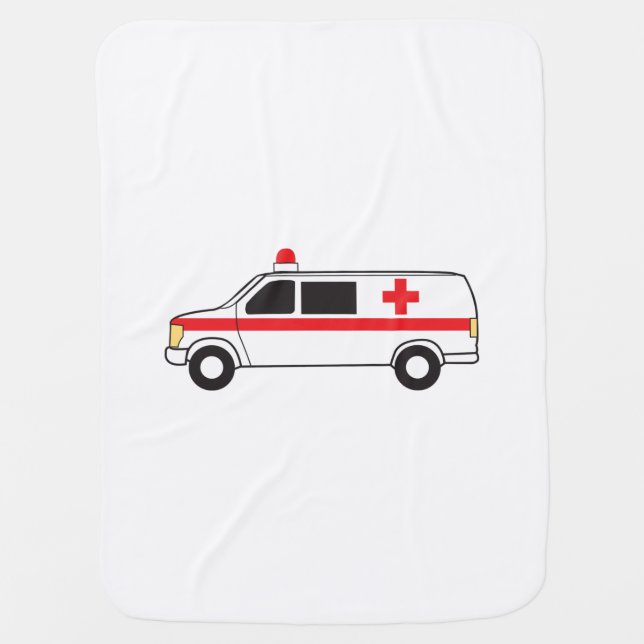Ambulance Baby Blanket (Front)