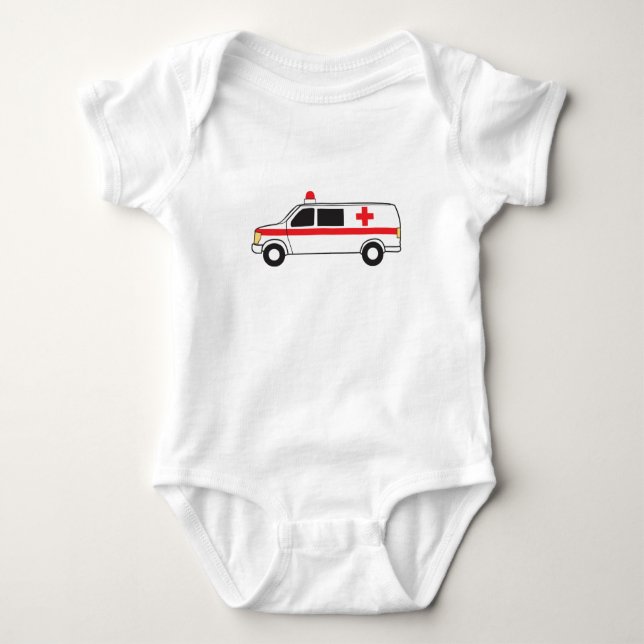 Ambulance Baby Bodysuit (Front)