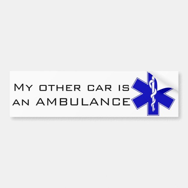 Ambulance Bumper Sticker (Front)