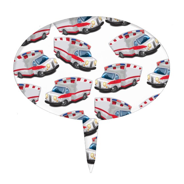 Ambulance Cake Topper (Front)