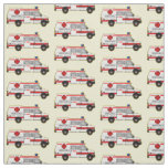 Ambulance cartoon illustration fabric