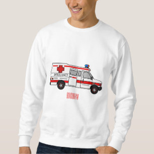 Ambulance cartoon illustration sweatshirt