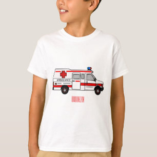 Ambulance cartoon illustration T-Shirt
