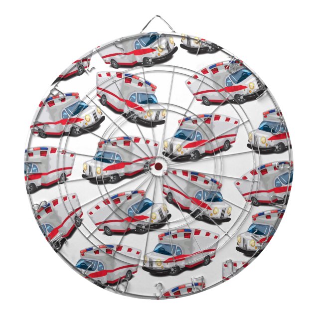 Ambulance Dartboard With Darts (Front)