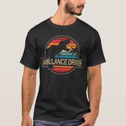 Ambulance Driver Dinosaur T_Shirt