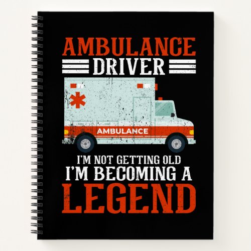 Ambulance Driver Paramedic Notebook