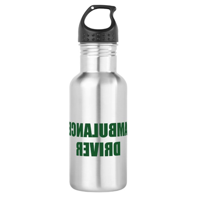 Ambulance Driver Stainless Steel Water Bottle (Front)