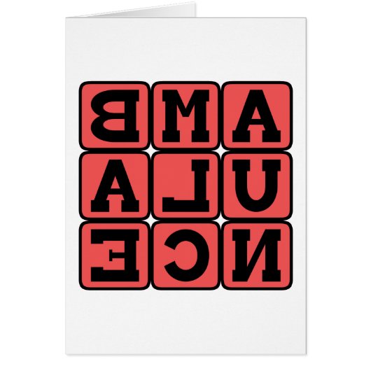 Ambulance, Emergency Vehicle Cards (Front)
