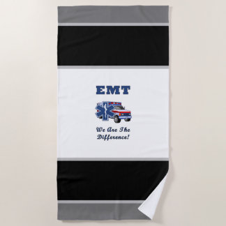 Ambulance EMS Beach Towel