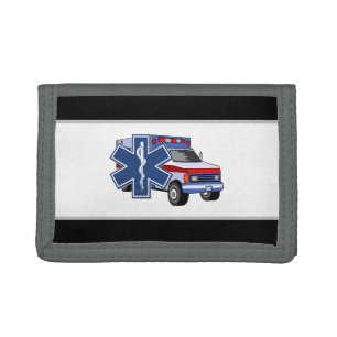 Ambulance EMS Tri-fold Wallet
