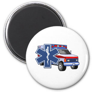 Ambulance For EMS EMT Paramedic First Responders Magnet