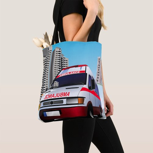 Ambulance In The City Tote Bag