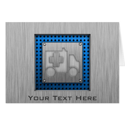 Ambulance; Metal-look (Front Horizontal)