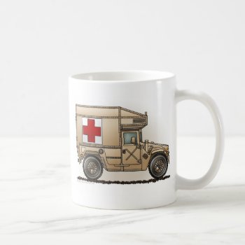 Ambulance Military Hummer Medic Coffee Mug by art1st at Zazzle