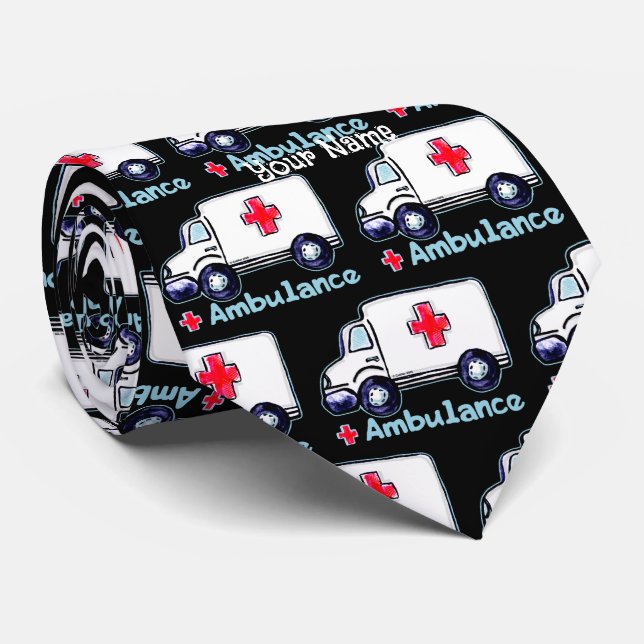 Ambulance Neck Tie (Rolled)