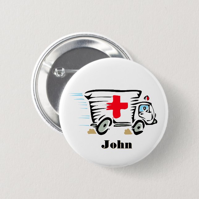 Ambulance Paramedic Medical Button (Front & Back)