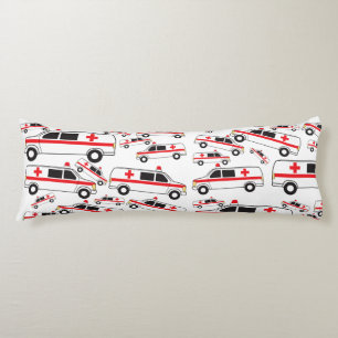 Ambulance Pattern Body Pillow