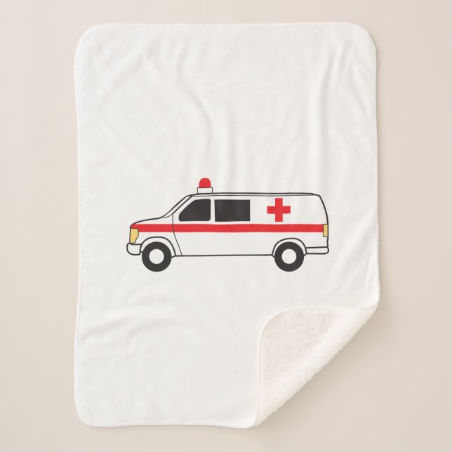 Ambulance Sherpa Blanket (Front)