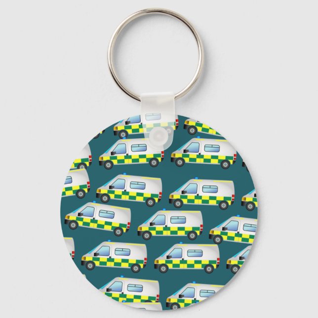 Ambulance Wallpaper Keychain (Front)