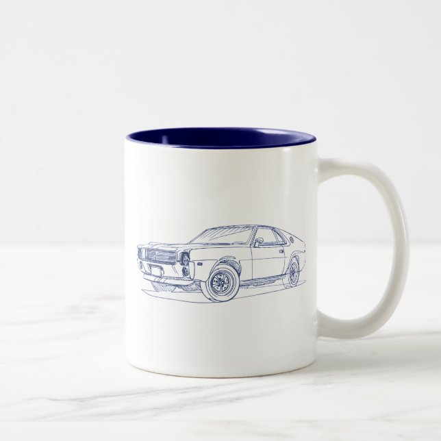 AMC AMX 390 1969 Two-Tone COFFEE MUG (Right)