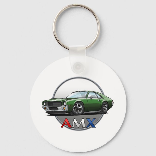AMC_AMX_green Keychain (Front)