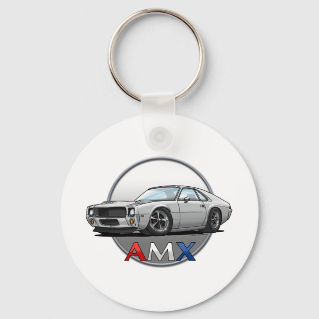 AMC_AMX_white Keychain (Front)